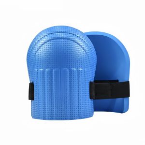 Gardening knee pads for men and women, lightweight waterproof foam, with adjustable hook and loop belt, blue
