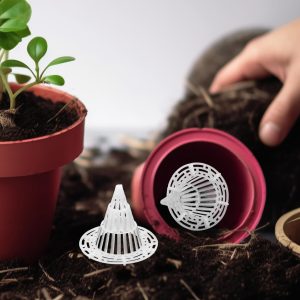 50 pieces of tapered flower pot net mats, flower pot drainage net, suitable for outdoor and indoor use of bonsai