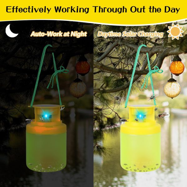 Outdoor fly trap, reusable, powered by solar energy - 图片 6
